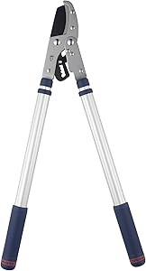 Spear & Jackson 8100RS/09 Razorsharp Telescopic Ratchet Anvil Loppers, Silver & Blue