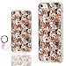 ChiChiC iPhone SE 2022 2020 Case,iPhone 8 7 Case,iPhone 6s 6 Case for Girls,Slim Soft TPU Rubber Protective Cases Cover for iPhone SE 3rd 2nd 7/8 6s/6 4.7 inch,Cute Cartoon Animal Brown Dogs Cats Pet
