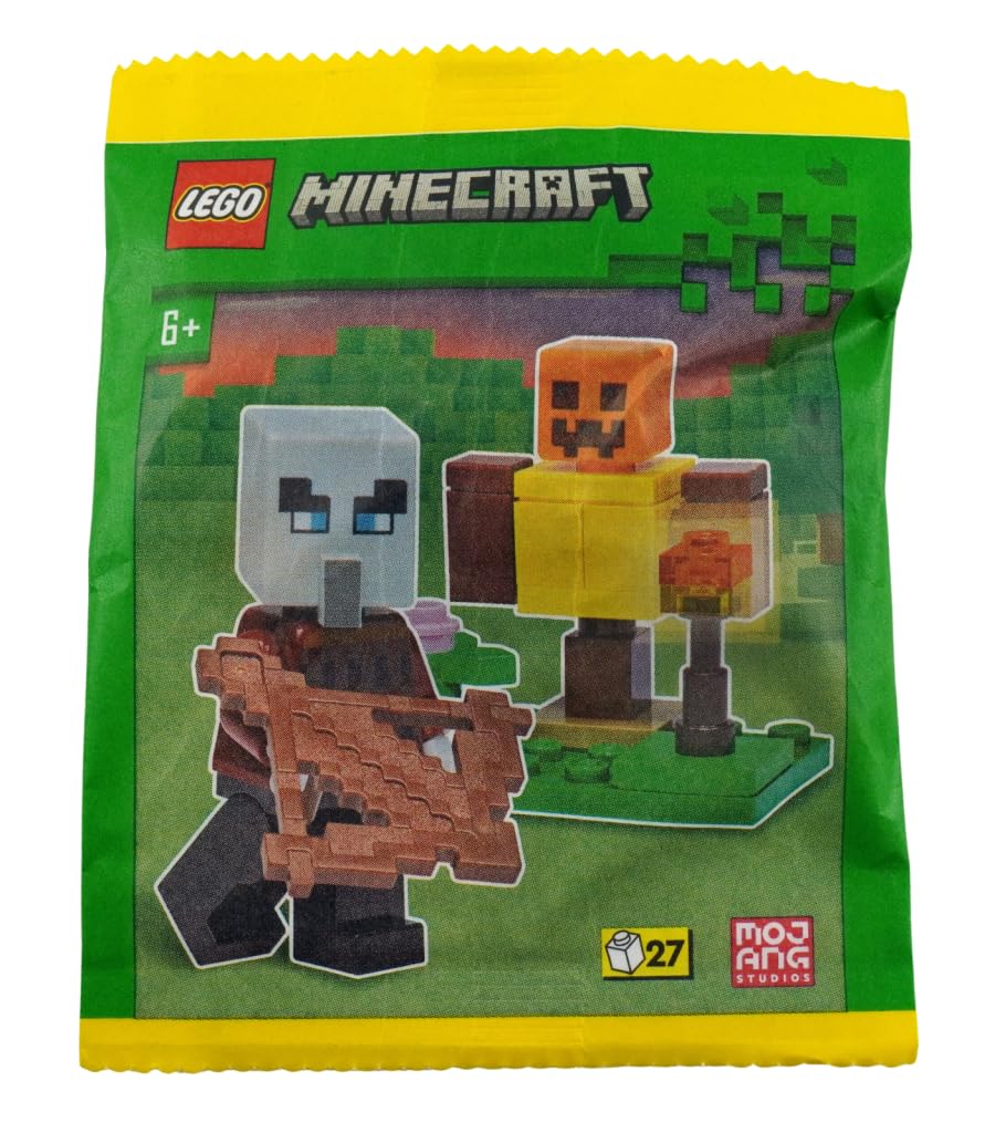 LEGO Minecraft: Pillager Minifigure with Training Dummy