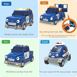 Tayo Rescue Minicars Play Set - Toys for Children