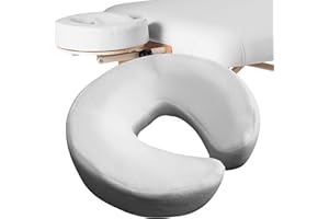 NRG Memory Foam Massage Table Face Cradle Pad with Ultra-Soft Fleece Cover - Head Rest Cushion Pillow Pad Eliminates Pressure Points for Instant Relief - Temperature and Pressure Sensitive Foam
