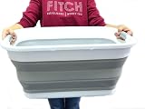 SAMMART 41L Collapsible Laundry Basket Grey Foldable Pop Up Organizer view 7