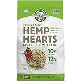 Manitoba Harvest Organic Hemp Seeds, 5 lb, 10g Plant Based Protein and 12g Omega 3 & 6 per Srv, smoothies, yogurt & salad, No