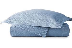 Peacock Alley Alyssa Coverlets - Geometric Textural Detailing Luxury Bedroom Decor - 100% Long-Staple Cotton, Imported from Portugal