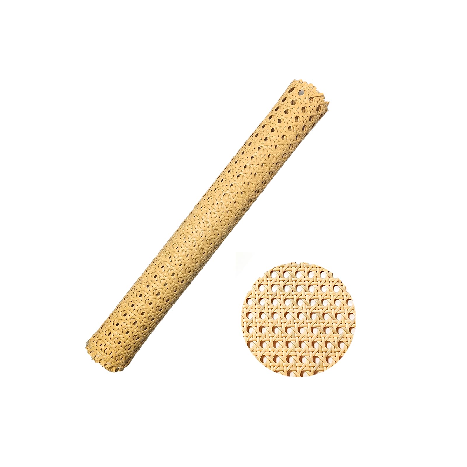 1 Roll Rattan,3.3ft x 13.8inch Plastic Cane Webbing Roll,Anti-Mildew Woven Open Mesh Rattan Roll,for Caning Projects Star Anise Wide Cane Sheet for DIY Crafts,Furniture, Cabinet, Ceiling, Chair — image 1