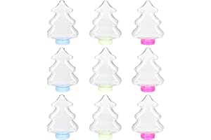 SEWACC 25Pcs Christmas Tree Shaped Acrylic Candy Boxes Christmas Candy Jar for Home Containers Candy Box