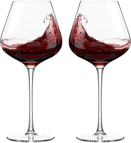 Amazon Com Red White Wine Glasses Crystal Red Wine Glasses Set