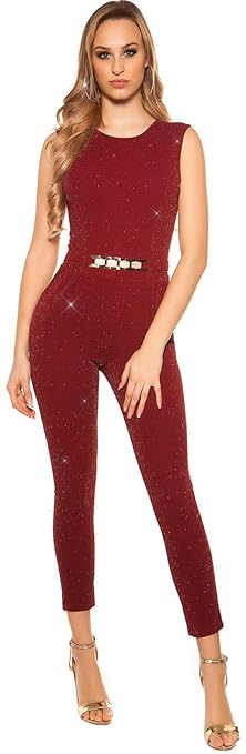 Firstclass Trendstore Elegante Overalls in versch. modernen Styles * ärmellos Jumpsuit Hosenanzug Business Büromode Abendmode