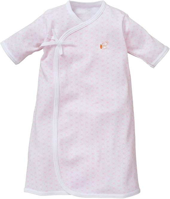 Amazon Co Jp 西松屋 Aラインドレス 麻の葉柄 新生児50 60cm ピンク 服 ファッション小物