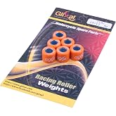 Glixal 15x12mm High Performance Racing Variator Roller Weights Set for Yamaha Jog Vino Zuma 50, Aprilia, Keeway, CPI 2T Scooter Moped ATV 1PE40QMB Minarelli Engine (5 Gram)