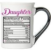 Cottage Creek Mugs - 16oz large Ceramic Daughter Coffee Cup, Ideal Stoneware Tea Mug for Kitchen, Home and Office Decor, Best Daughter Gifts for Women, Stepdaughters, Sisters, Friends