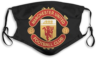 Amazon Com Manchester United Mask Facial Decorations With 2 Filter Clothing