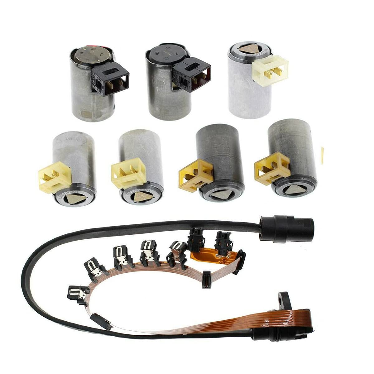 Photo 1 of DEEGOOLY 01M Transmission Master Solenoid Kit Ribbon Harness Shift Fit for 096(O1N)/097(01M)/098(01P)(Shift Solenoid/TCC Solenoid/EPC Solenoid) Aftermarket Parts