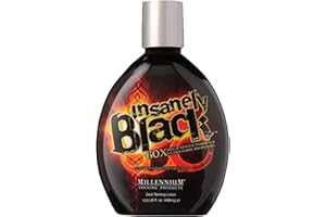 Millennium Tanning Insanely Black 60x, Mega Tingle Dark Tanning Lotion, 13.5 Ounces