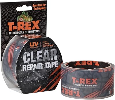 T-REX Clear Tape 48mm x 8.2m Waterproof Heavy Duty Repair Tape