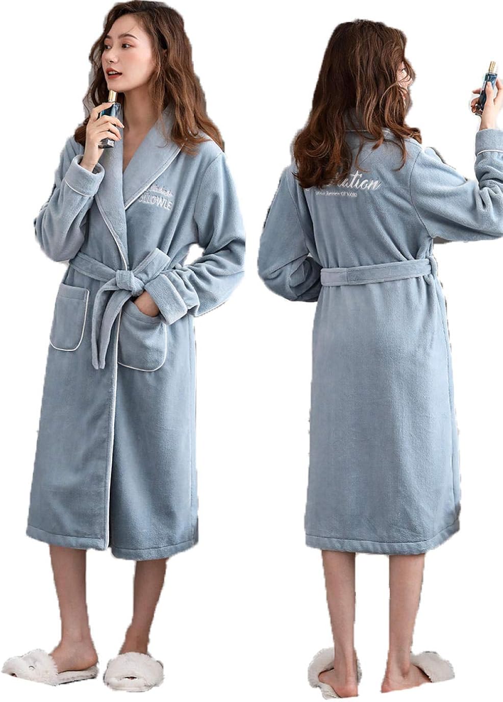 Vestaglia Da Sposa In Raso Elegante | Kimono Corto Con Scollo A V | Per Nozze E Addio Al Nubilato