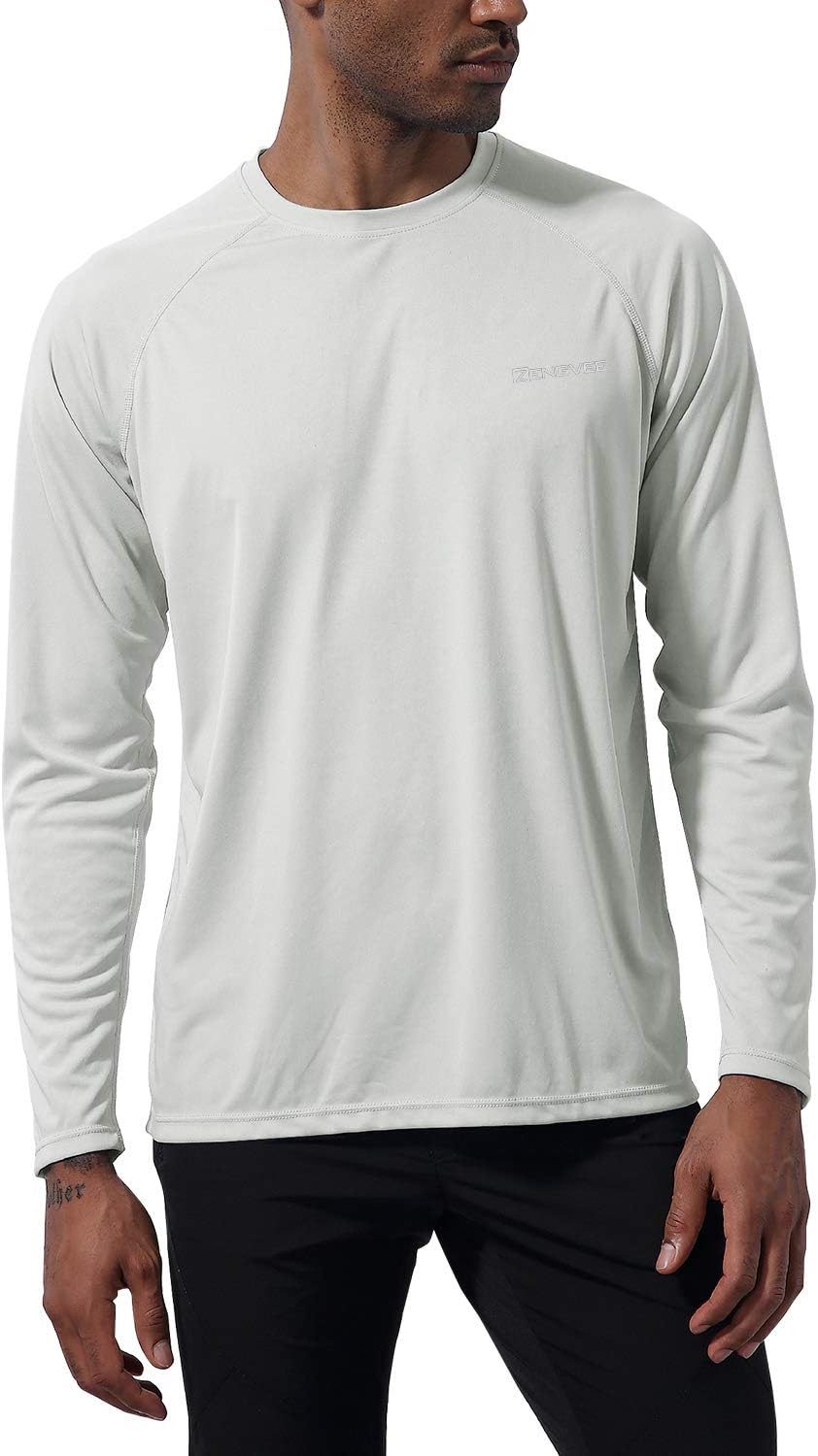 1994Fashion Men's UPF50+ UV Sun Protection Outdoor Long Sleeve Performance T-Shirts for Hiking,Running,Rashguard