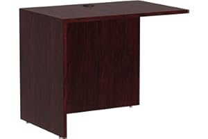 Alera Valencia Series 36 by 24 by 29-1/2-Inch Reversible Return Bridge Shell, Mahogany