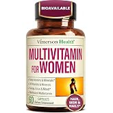 Multivitamin for Women &ndash; Methylated Multivitamin &ndash; Daily Wellness &ndash; 60 Caps | Daily Women&rsquo;s &ndash; Methyl B12, 5-MTHF Folate, Vitamin C, Vitamin D3 &amp; Biotin &ndash; 60 Capsules