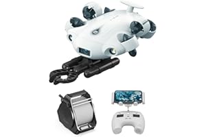 FIFISH V-EVO 4K60FPS Underwater Drone Kit with Robotic Arm, QYSEA AI Vision Lock 360° Omnidirectional Movement Underwater ROV