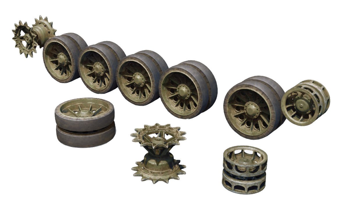 Miniart 1:35 - T-54 Wheels Set Early Type