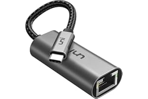 USB C to Ethernet Adapter, uni Driver Free RJ45 to USB C [Thunderbolt 3/4 Compatible], 1Gbps Type-C Gigabit Ethernet LAN Netw
