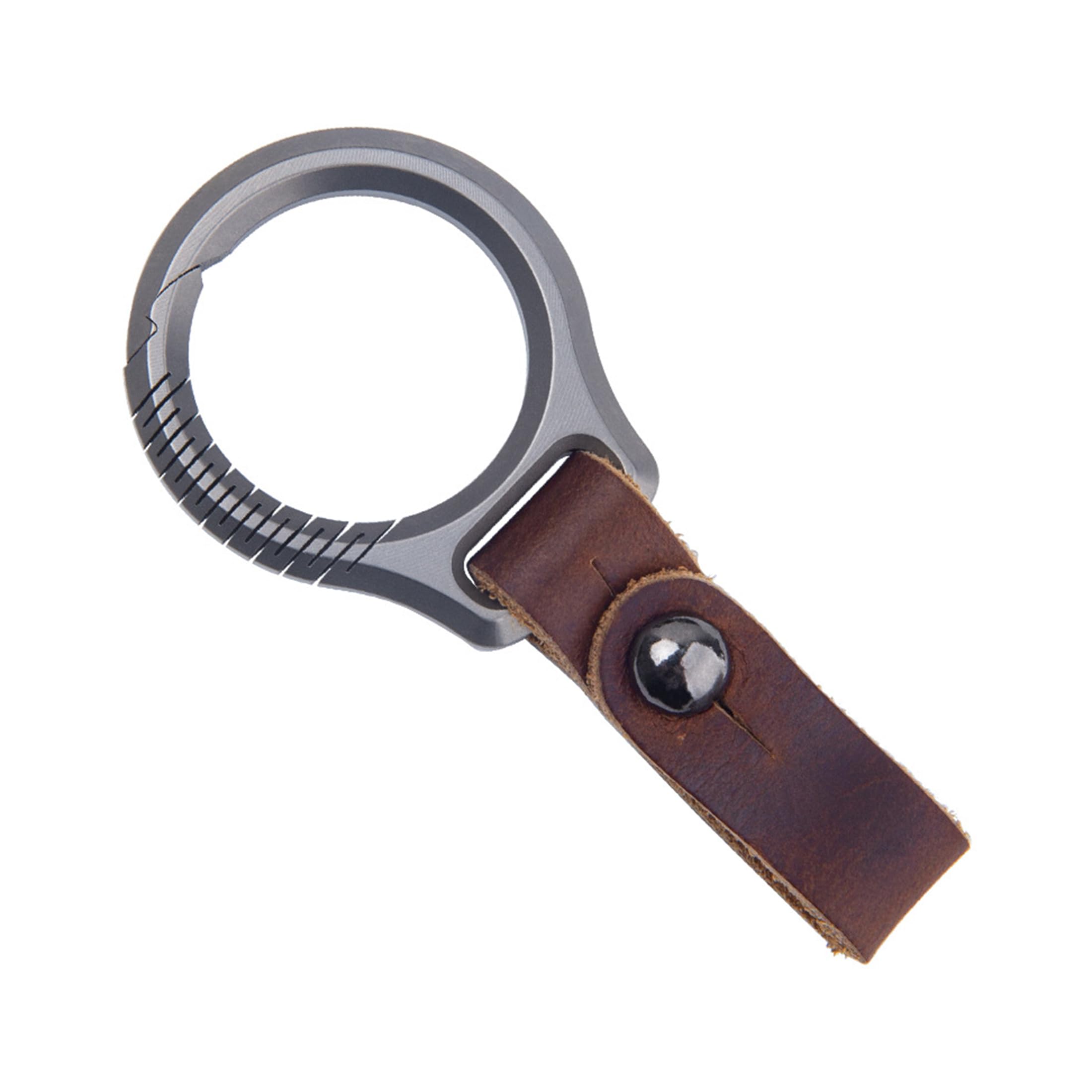 Hamans Keychain Belt Clip Carabiner Key Chain Holder Titanium Key Clip Quick Release Car Keychain Belt EDC Tool for Men