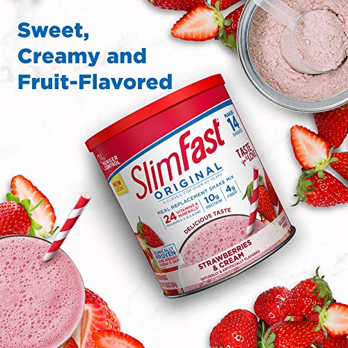 SlimFast Meal Replacement Powder, Original Strawberries & Cream, Weight