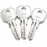 3-Pack RH41 Replacement Toolbox Keys Compatible with Craftsman, Husky, Delta, Weather Guard, Pre Cut to Key Code RH01-RH50, NOT For RV