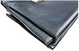 SolaDirect 4 x 6 m Grey Tarpaulin 200 GSM Waterproof Heavy Duty Groundsheet view 4
