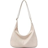 NIUEIMEE ZHOU Hobo Bags for Women Foldable Vegan Leather Shoulder Handbag Slouchy Tote Crossbody Purses