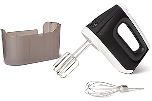 change to �鶹�� Basics 6-Speed Electric Hand Mixer with Turbo and Stainless Steel Whisk, Snap-On Storage Case, 250 Watts, Bl