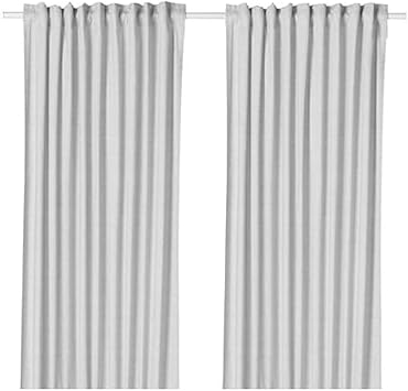 Amazon Com Ikea Hannalill Curtains 1 Pair Gray 104 173 19 Size 57x98 Furniture Decor
