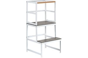 SEHERTIWY Kitchen Step Stool, Learning Step Stool, Heavy Duty Step Stool, Bed Steps for High Beds Hold Up to 150 Lbs