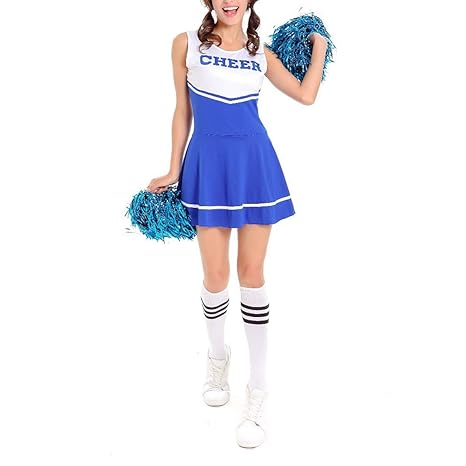 BESTOYARD Cheer Leader Costume Musical Party Sportereignis Halloween Kostüm für Frauen Mädchen