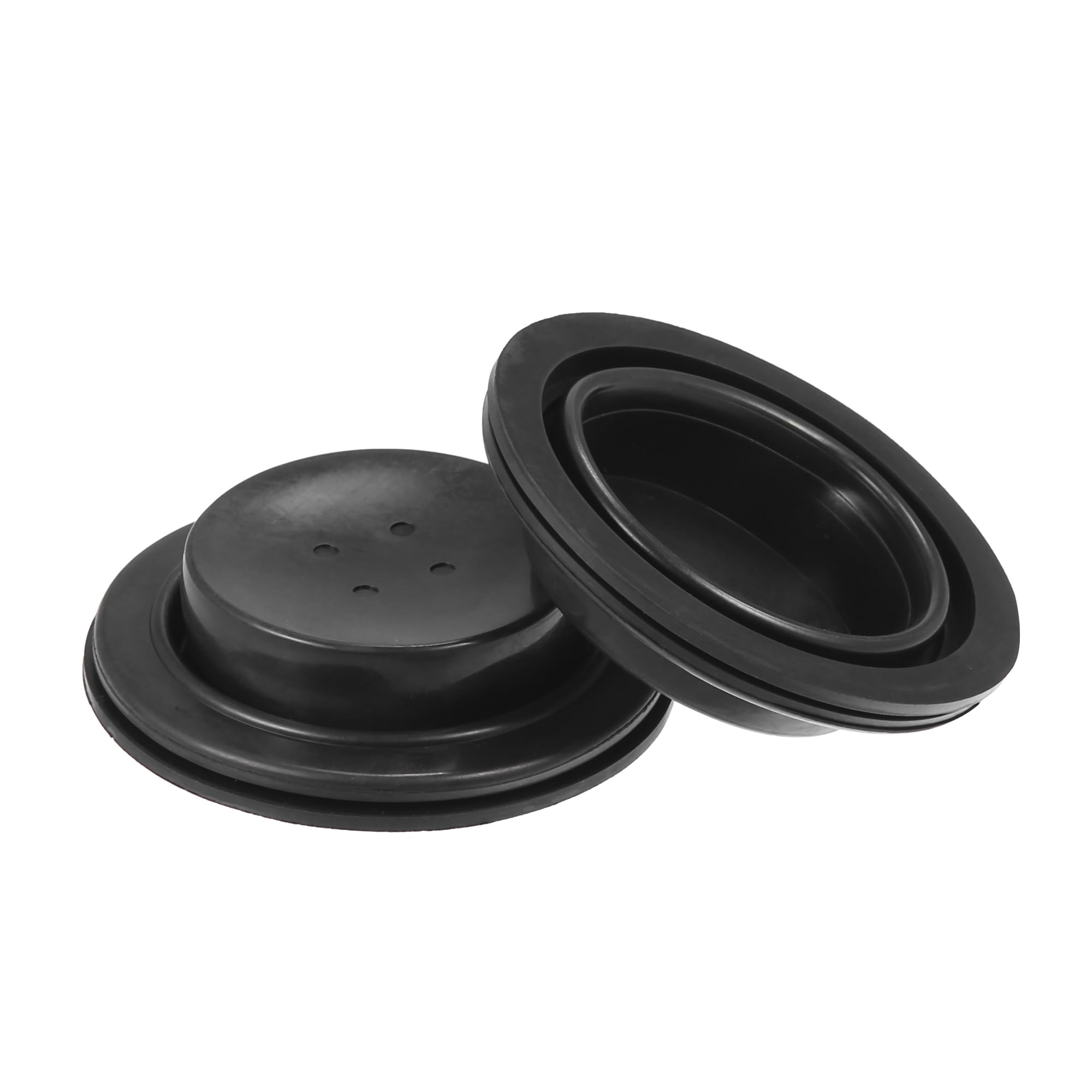 Photo 1 of VekAuto 2 Pcs Car Headlight Housing Dust Seal Cap, 65mm Universal for Aftermarket Headlamp Xenon Light LED Durable Rubber Black