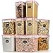 Cereal Container - Blingco Airtight Storage Containers Set of 9 Large Dry Food Storage Containers for Flour Sugar Plastic Containers - Airtight, Leakproof - Includes Measuring Cup & Chalkboard Labels