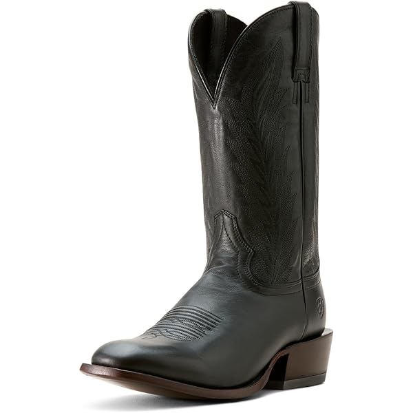 Bottes Cowboy Vintage Abilene Homme - Taille 9 US (42 EU) - Cuir Noir - Western