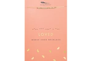 Lucky Feather Morse Code Secret Message Necklace