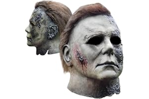 GTETKDE Halloween Michael Myers Mask 2023 Halloween Horror Cosplay Costume Scar Mask