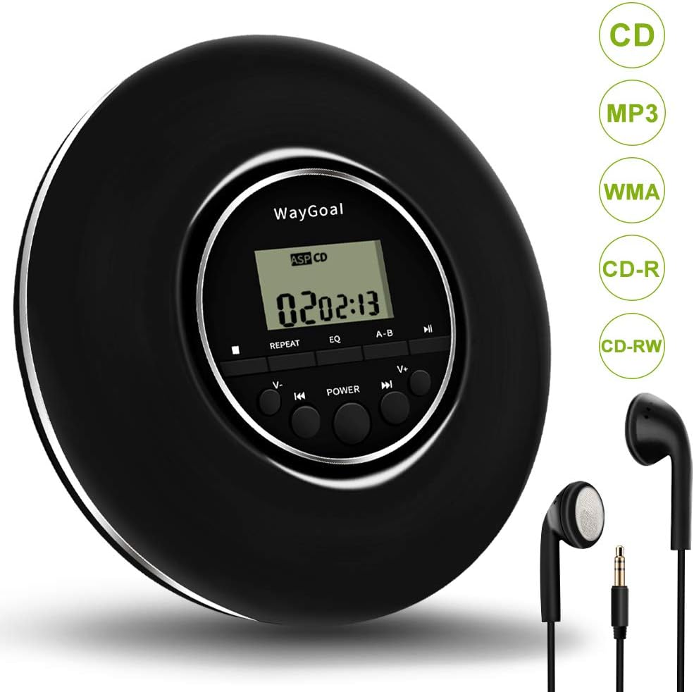 Personal CD Player, WayGoal Portable CD Player with Headphones Mini