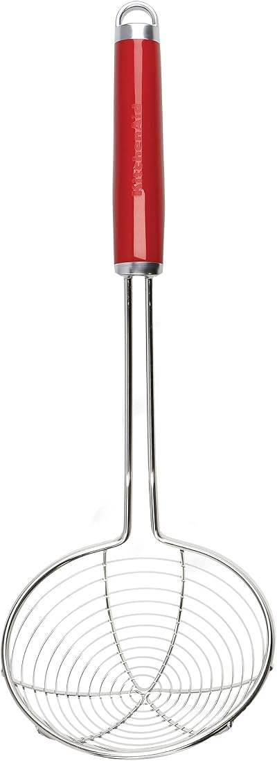 KitchenAid Spider Strainer Mesh Skimmer Stainless Empire Red