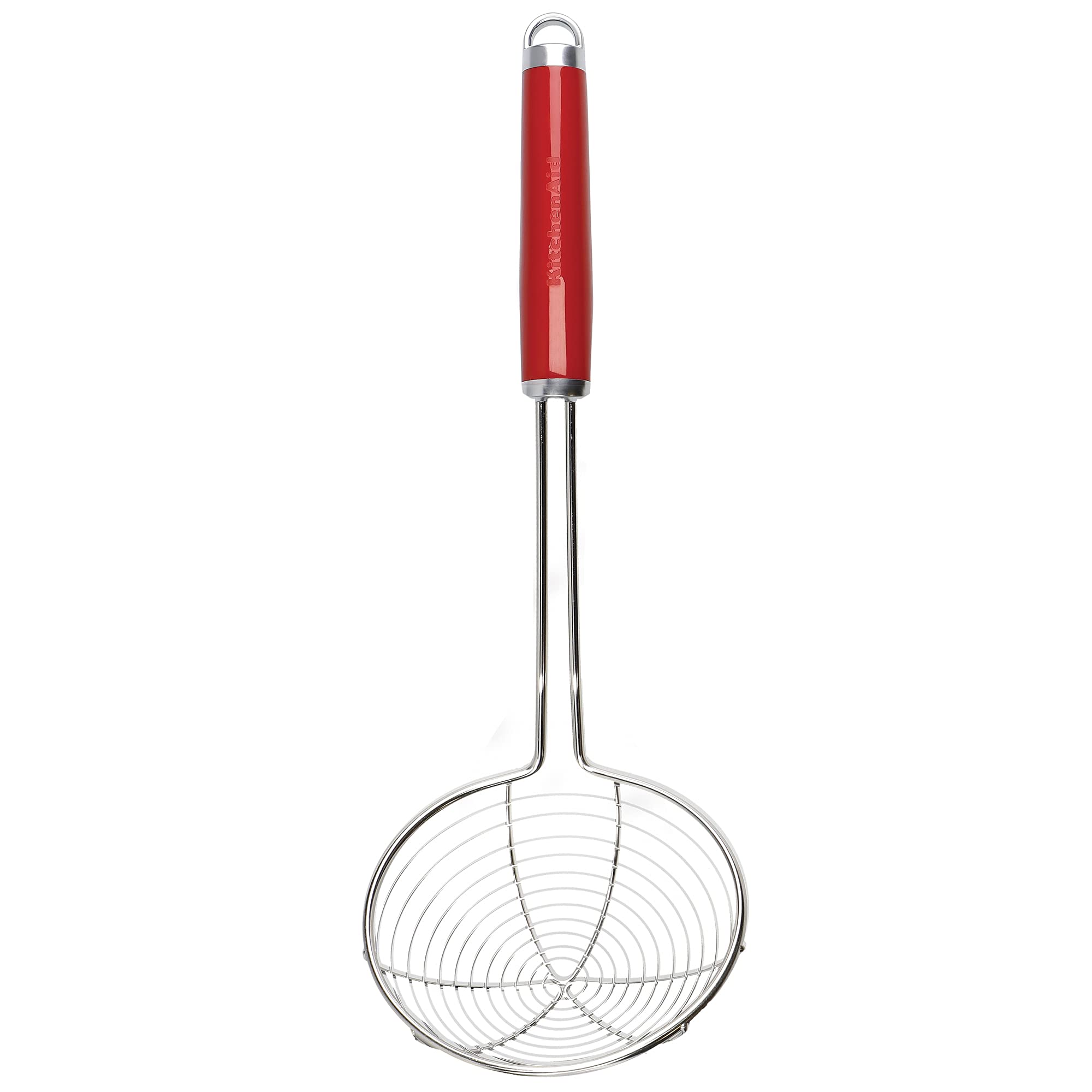 KitchenAid Spider Strainer, Mesh Skimmer, Stainless Steel, Empire Red