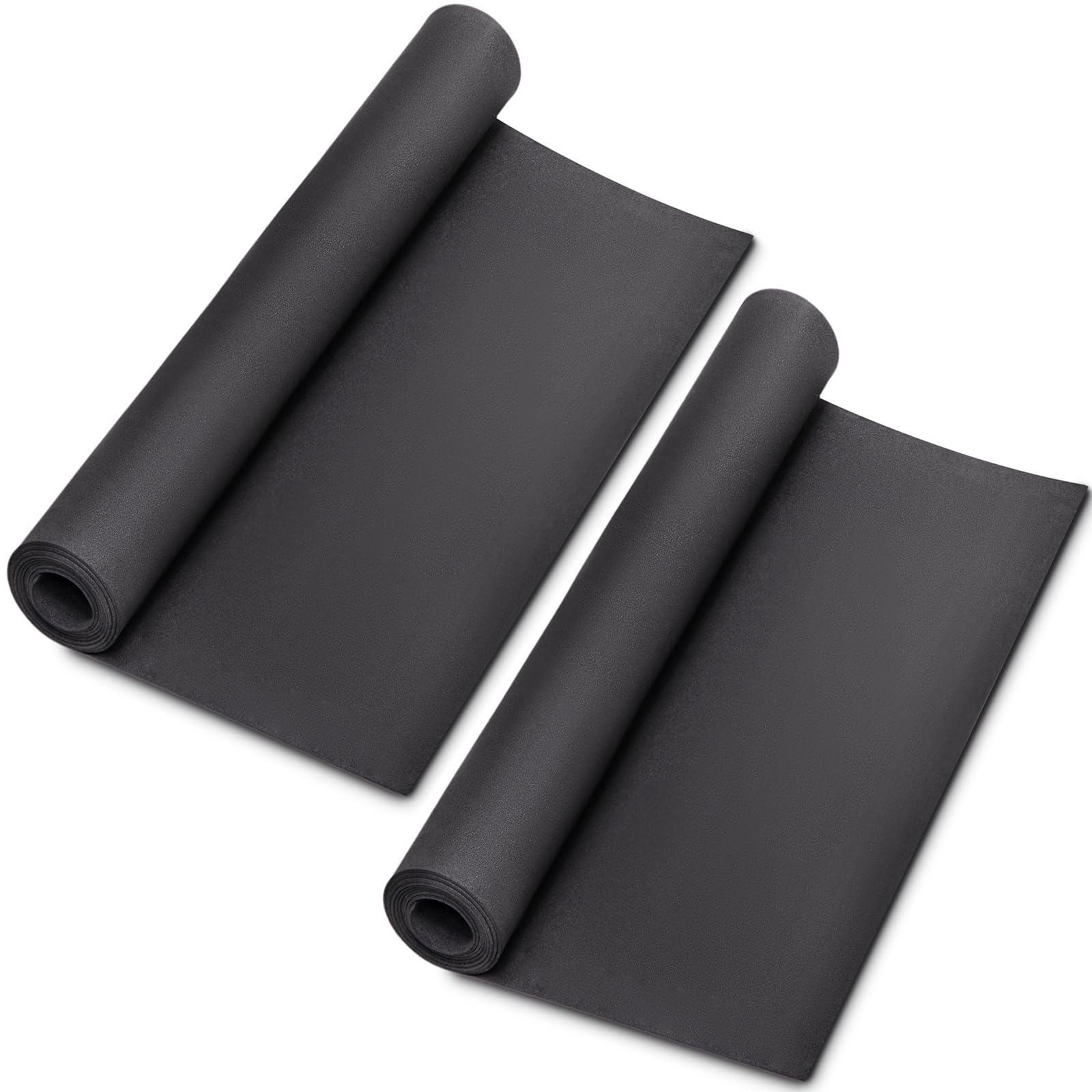 MEARCOOH 2-Pack 1mm EVA Foam, Black EVA Foam Cosplay, Premium EVA Foam Sheets, 13.5" x 49" High Density 86kg/m3 EVA Foam Roll for Cosplay Costume, Crafts, DIY Projects