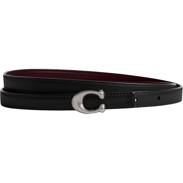 Amazon.com: COACH 13mm Sculpted C Reversible Belt : Clothing  display picture 3