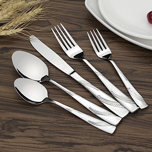 Nicesh 30-piece Stainless Steel Flatware Set, Service for 6