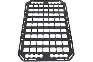 CCYLEZ Truck Bed Molle Panel Durable Aluminum Alloy L Fit for Track Storage Organizer for Car RV Metal