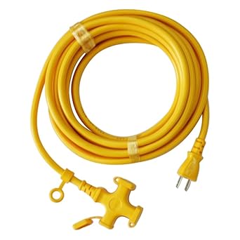 Amazon Kowa ソフトタイプ 延長コード 15a 5m 3ツ口 キイロ Km109 5 日本製 延長コード 産業 研究開発用品 通販