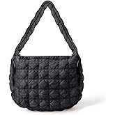 Quilted Crossbody Bags for Women Puffer Tote Bag, Puffy Hobo Bag Carryall Bubble Handbags Large Purse