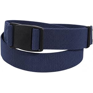 EAGLEGOOSE Stretch Belt for Men, Metal Free Adjustable Elastic Web Belt with Quick Release Buckle for Jeans, Hiking and Work